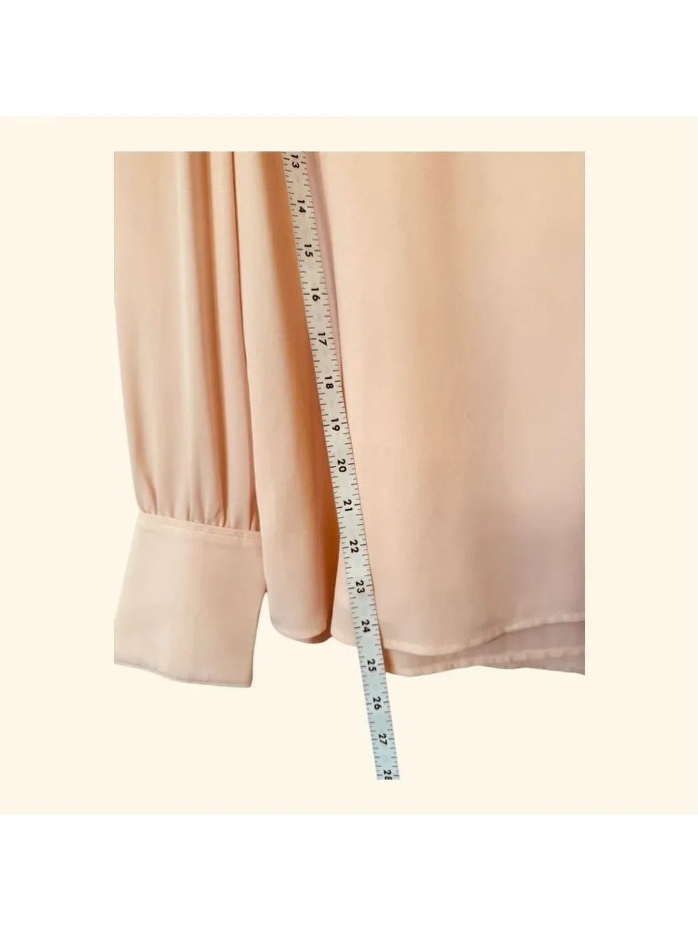 LOFT Peach Pink Puff Sleeve Scoop Neck Blouse Top Women's Size S